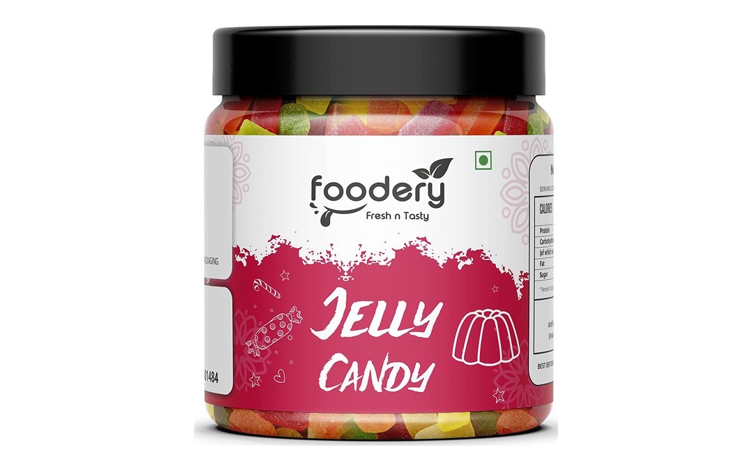Foodery Jelly Candy    Plastic Jar  400 grams